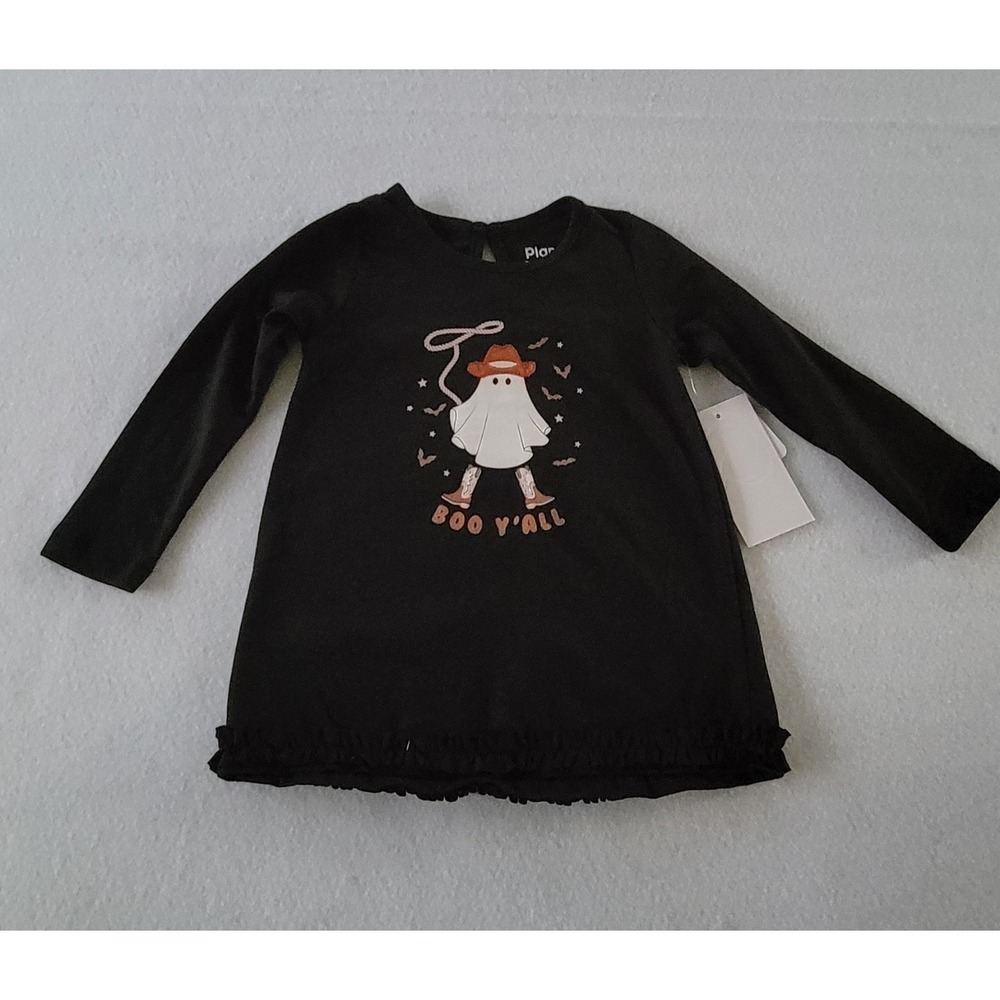 Planet Cotton Toddler Girls Size 2T Halloween Boo Y'All Ghost Country Western...